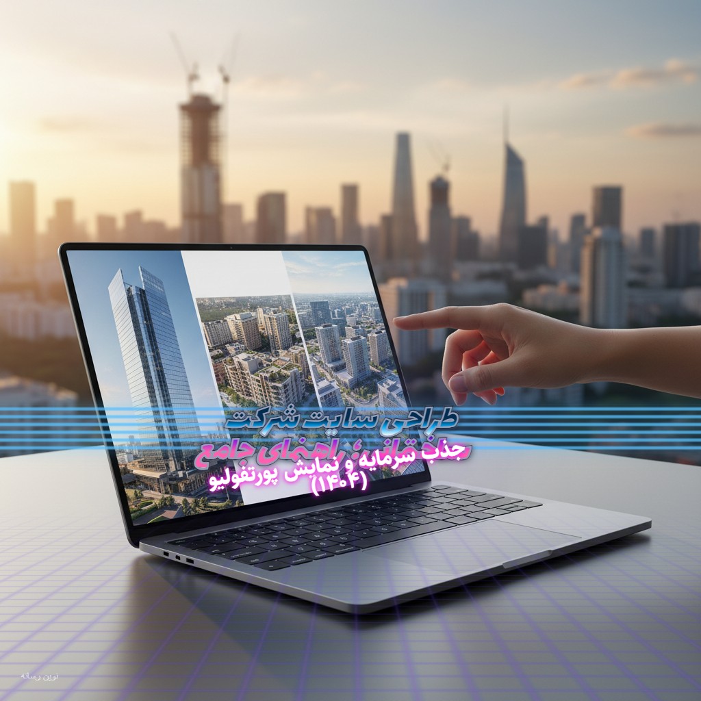 طراحی سایت شرکت ساختمانی؛ راهنمای جامع جذب سرمایه و نمایش پورتفولیو (۱۴۰۴)